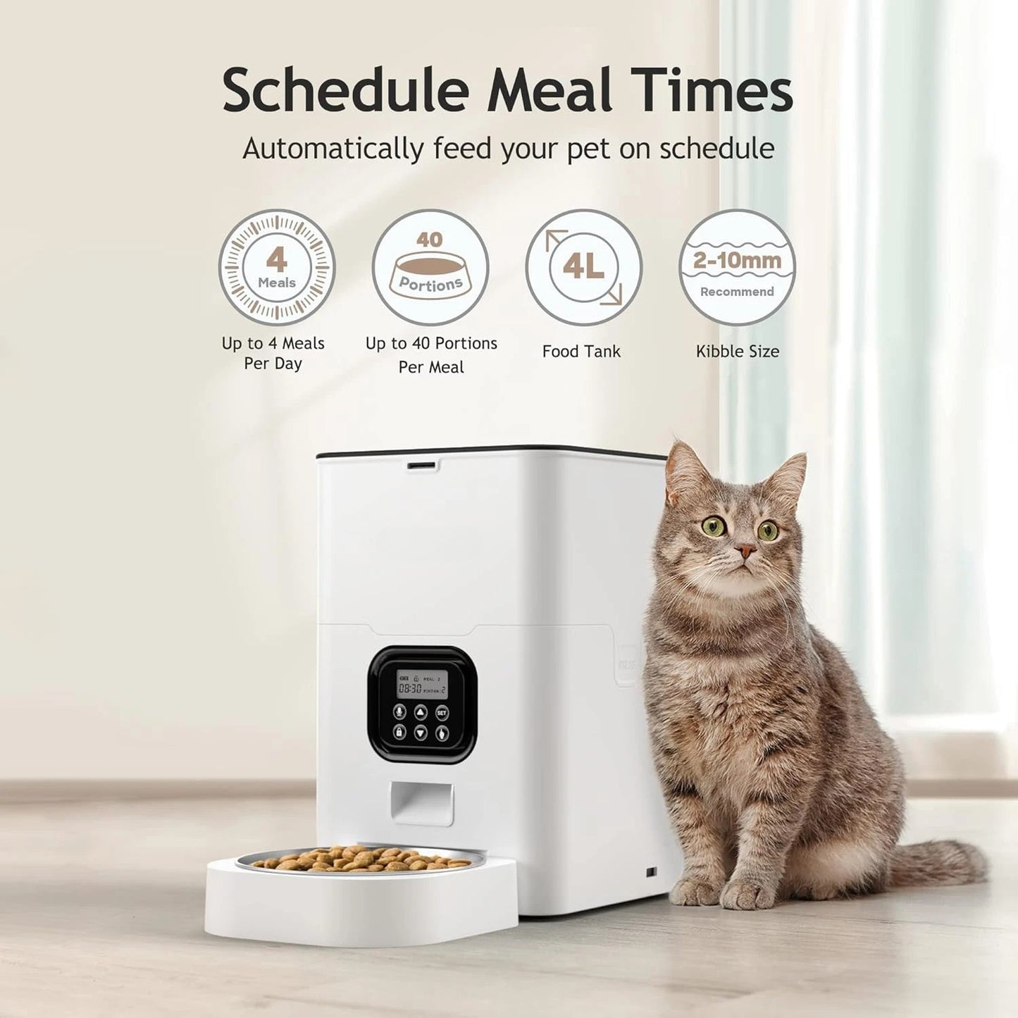 Automatic Cat Feeder – Smart & Reliable Meal Scheduling for Your Pet 🐾🍽️