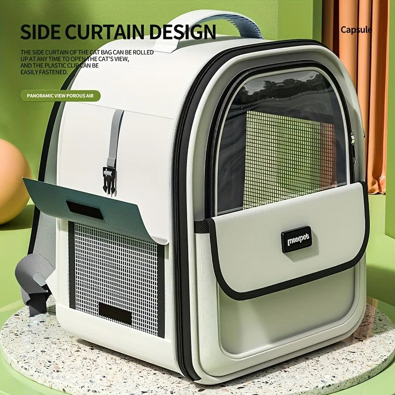 Pet Carrier Backpack – Transparent Space Capsule 🚀🐾