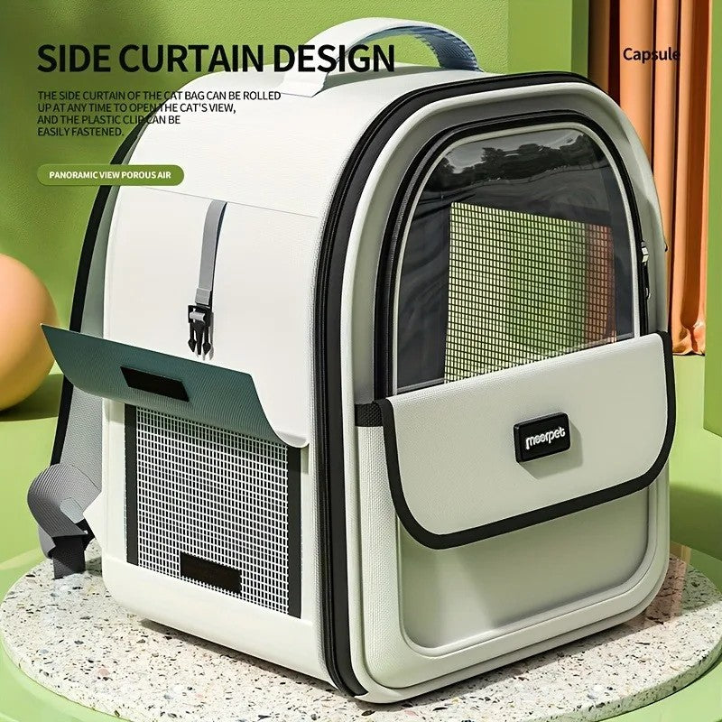Pet Carrier Backpack – Transparent Space Capsule 🚀🐾