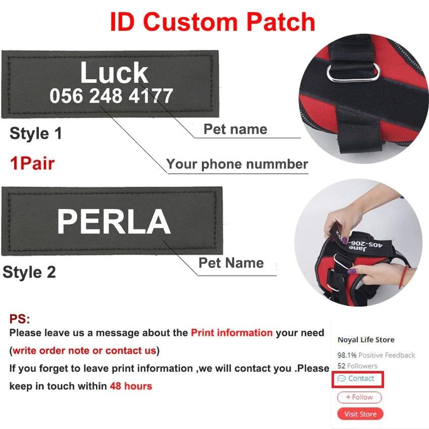 The Personalized No-Pull Dog Harness